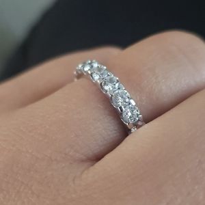 Custom made  diamond eternity ring